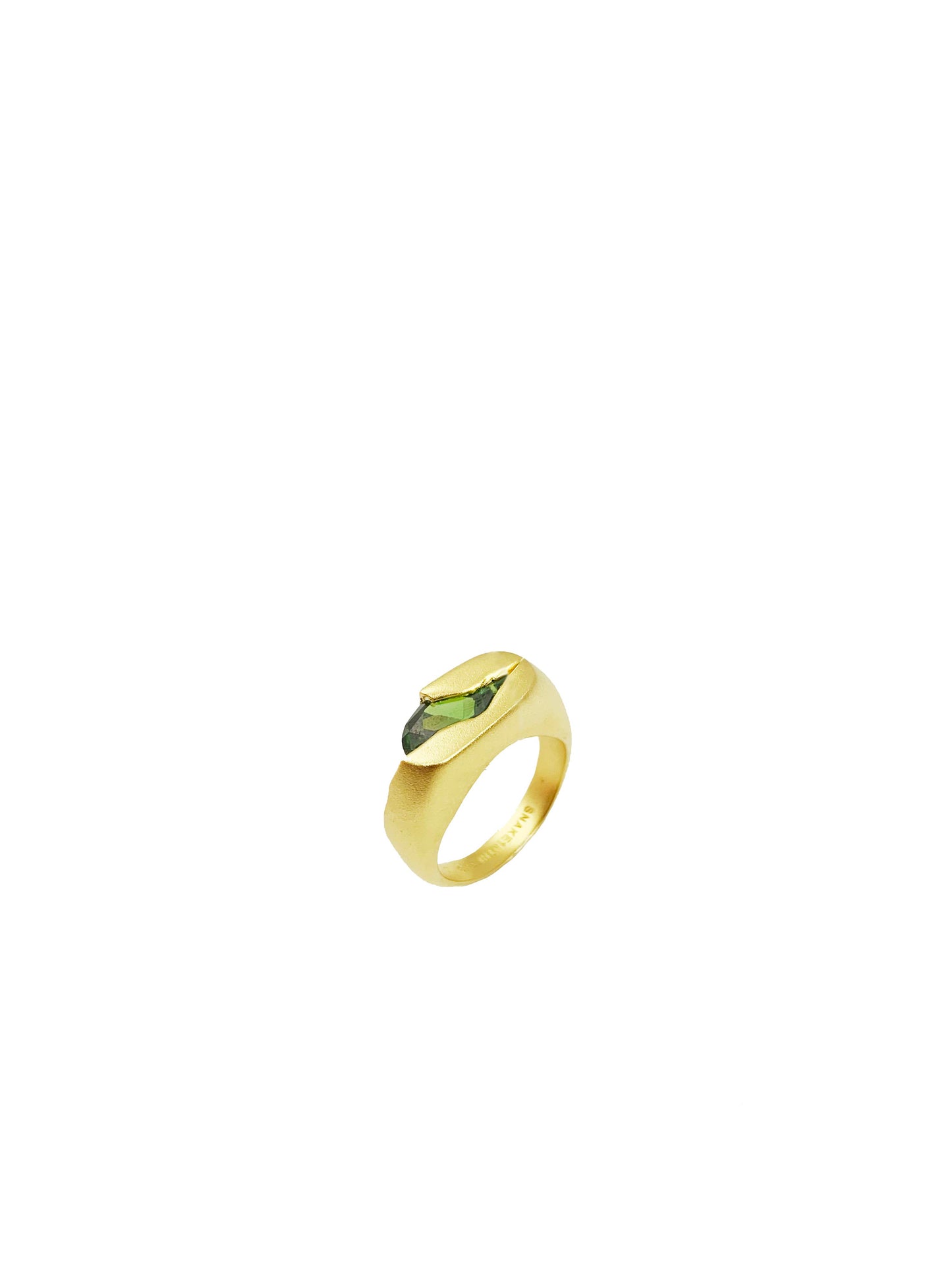 OLIVER STONE IN BROKEN BRICK - 14k gold pinky ring